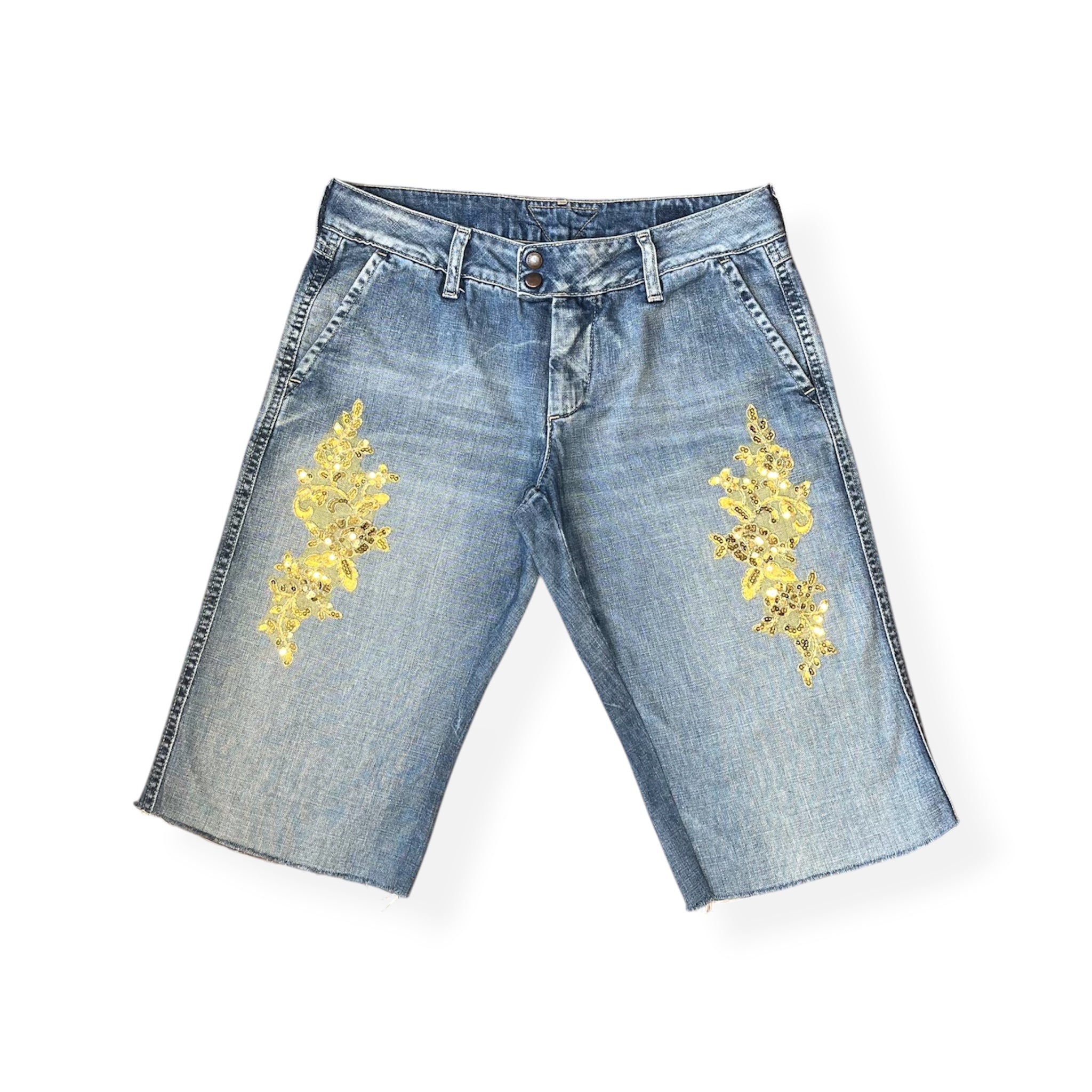 GOLDEN AURA JORT JEAN W28 L22 ONE OF ONE