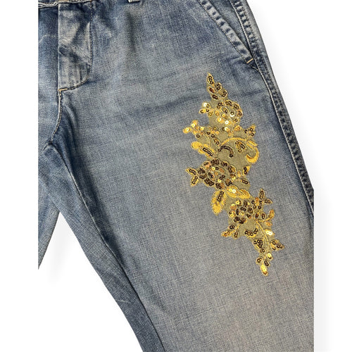 GOLDEN AURA JORT JEAN W28 L22 ONE OF ONE