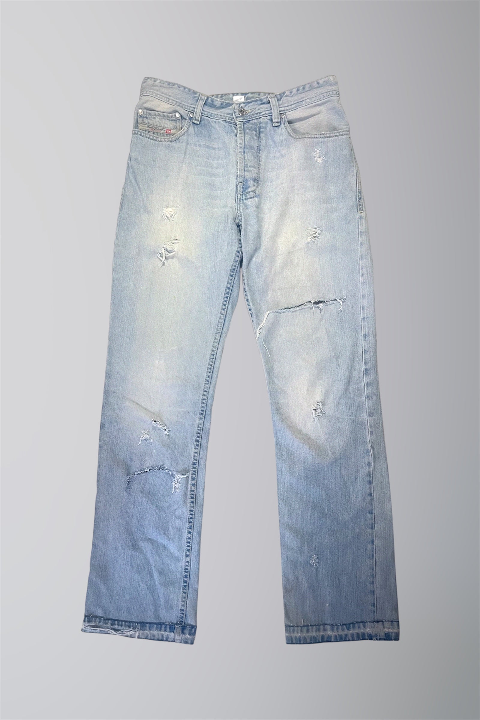 AURA DENIM RE WORK LOW WAISTED STRAIGHT LEG JEAN W30 L41