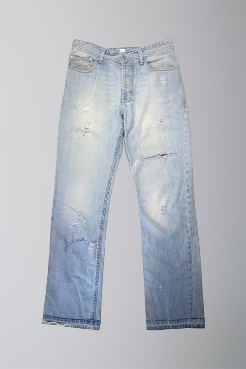 AURA DENIM RE WORK LOW WAISTED STRAIGHT LEG JEAN W30 L41