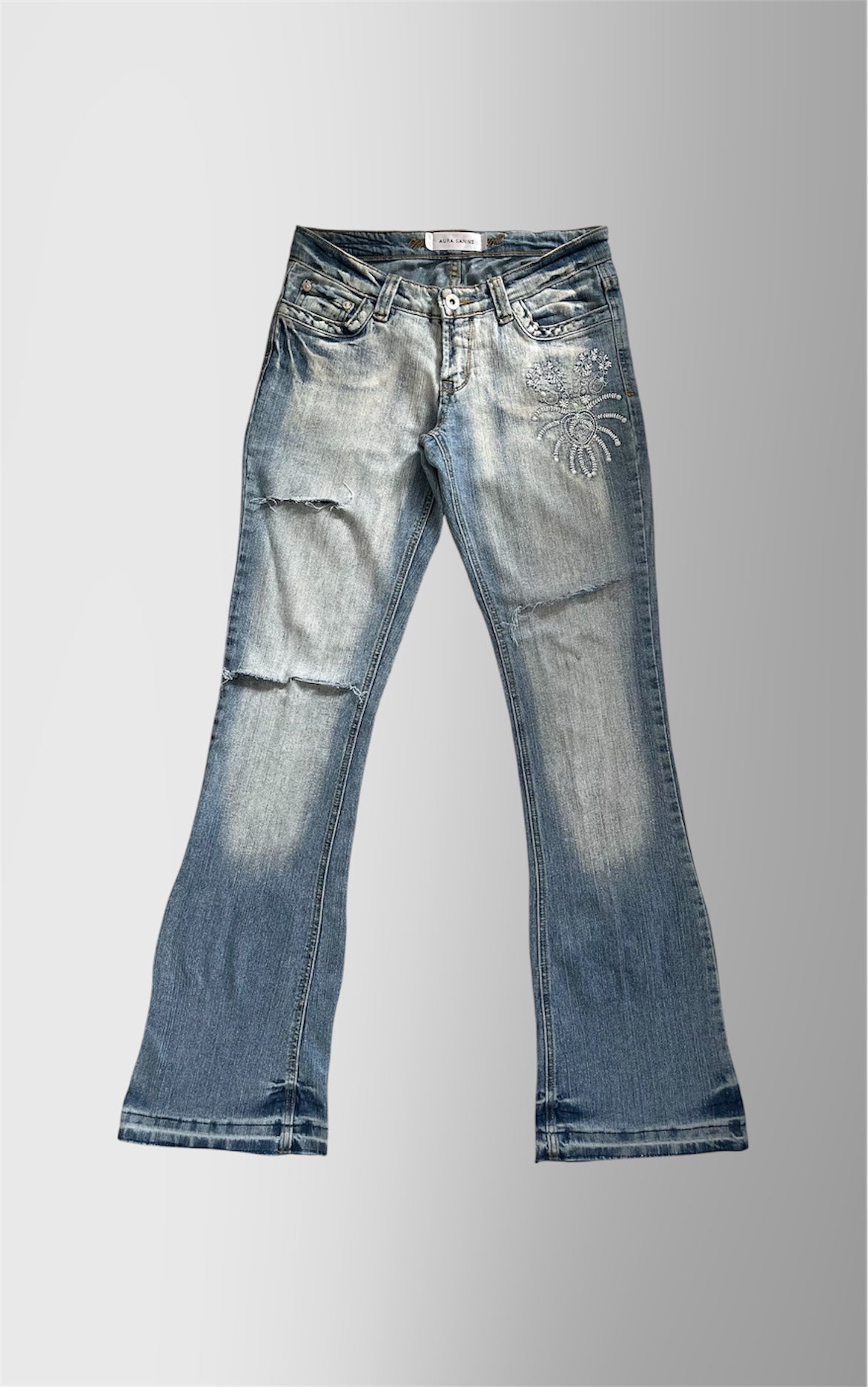 PATCH FLARE JEAN W28 L38 ONE OF ONE