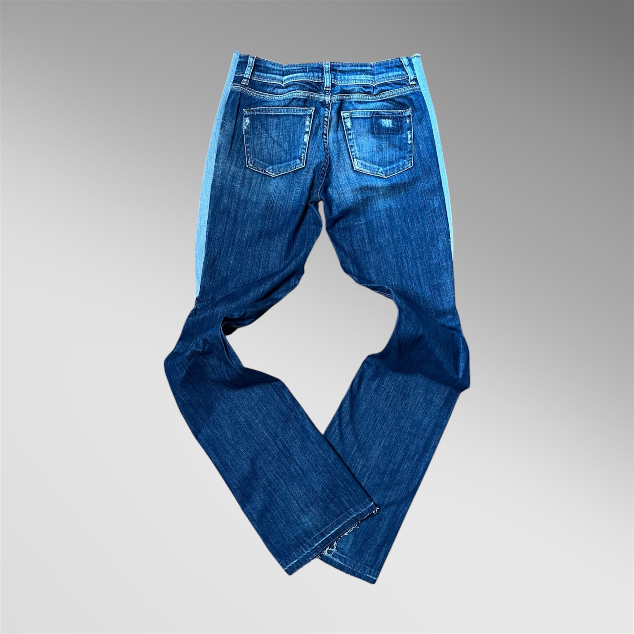 GOLDEN AURA LOW WAISTED LONG FLARE JEAN W30 L42