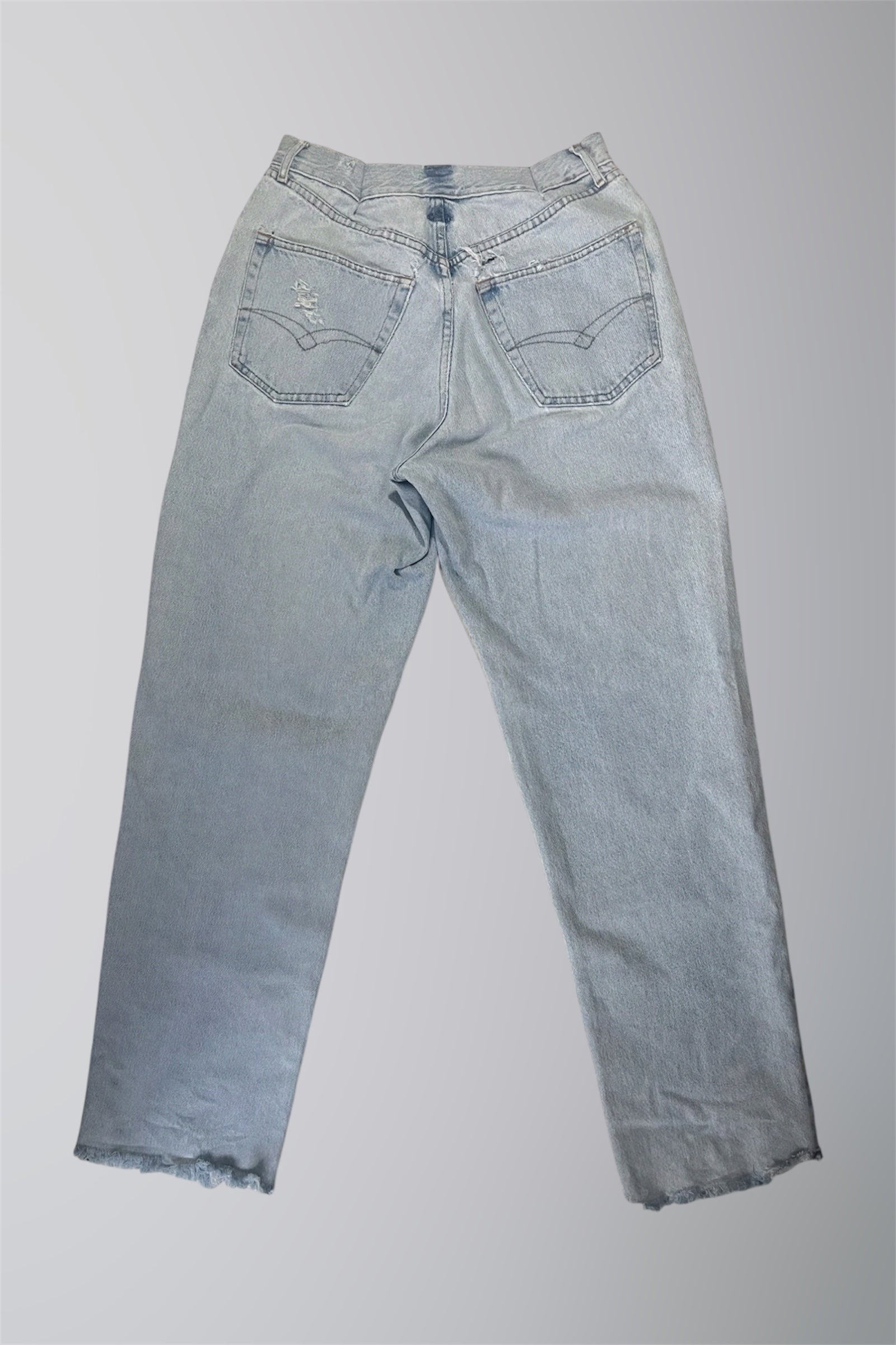 AURA DENIM RE WORK LOW WAISTED OVERSIZED STRAIGHT LEG JEAN W28 L42