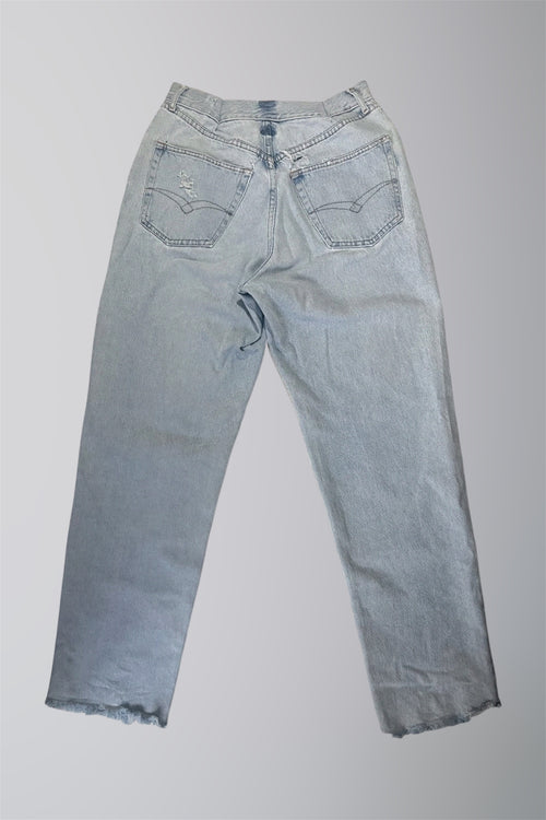 AURA DENIM RE WORK LOW WAISTED OVERSIZED STRAIGHT LEG JEAN W28 L42