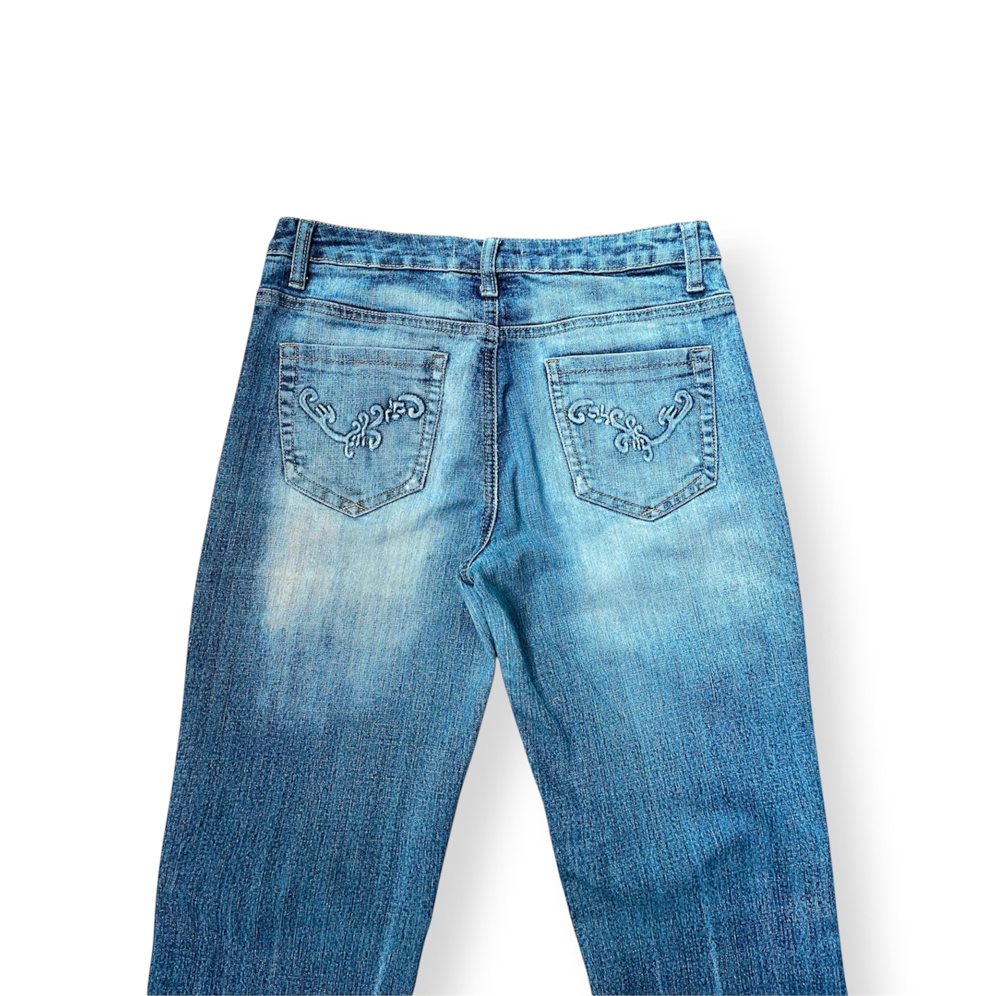 LOW WAISTED CONTRAST FLARE JEAN W28 L40 ONE OF ONE