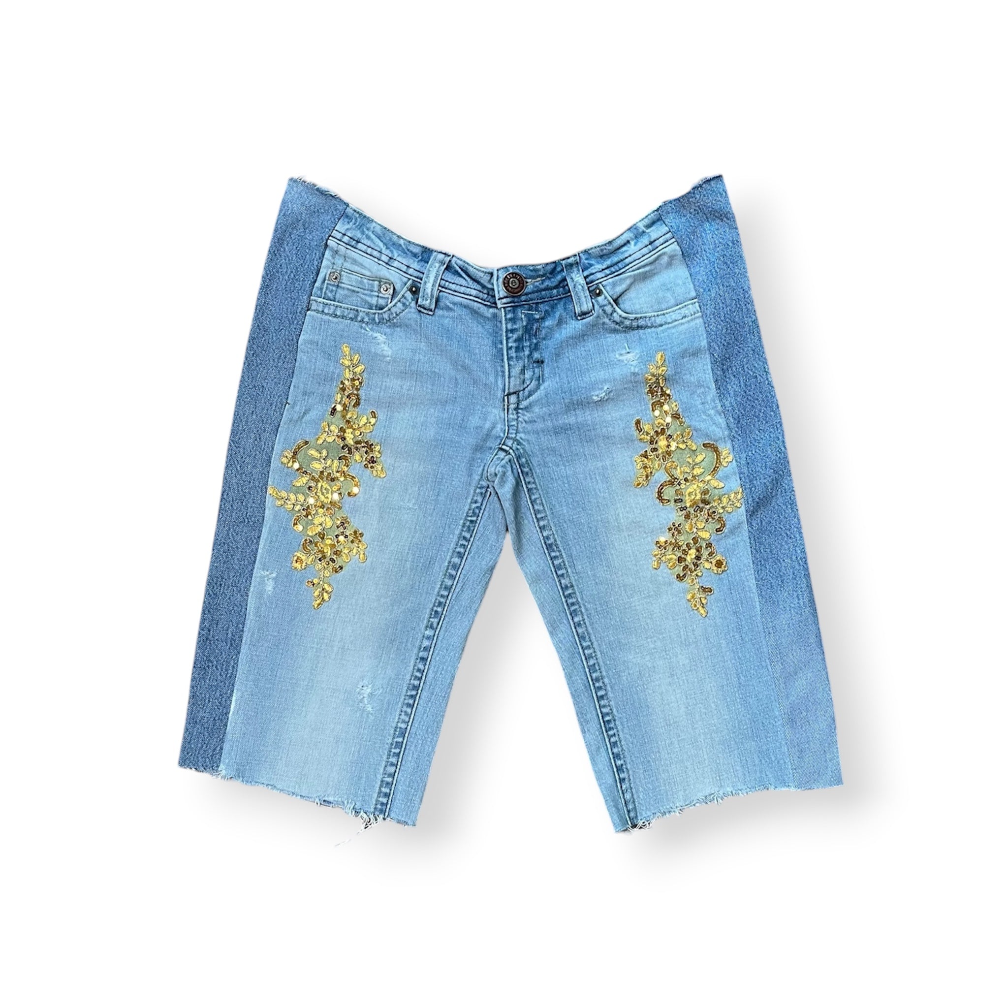 GOLDEN AURA LOW WAISTED JORT JEAN W32 L21 ONE OF ONE