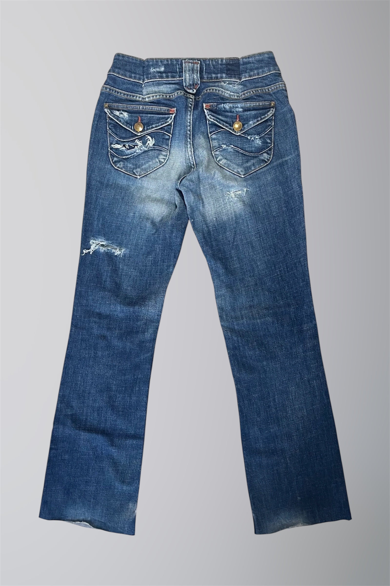 AURA DENIM RE WORK LOW WAISTED FLARE JEAN W29 L40